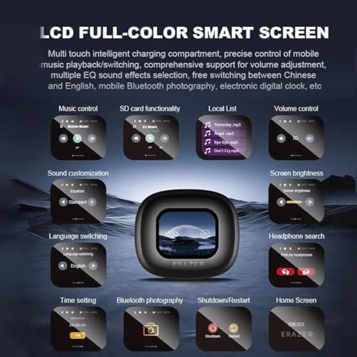 Q16 pro Intelligent Touch Screen Open Ear Bluetooth Earphones